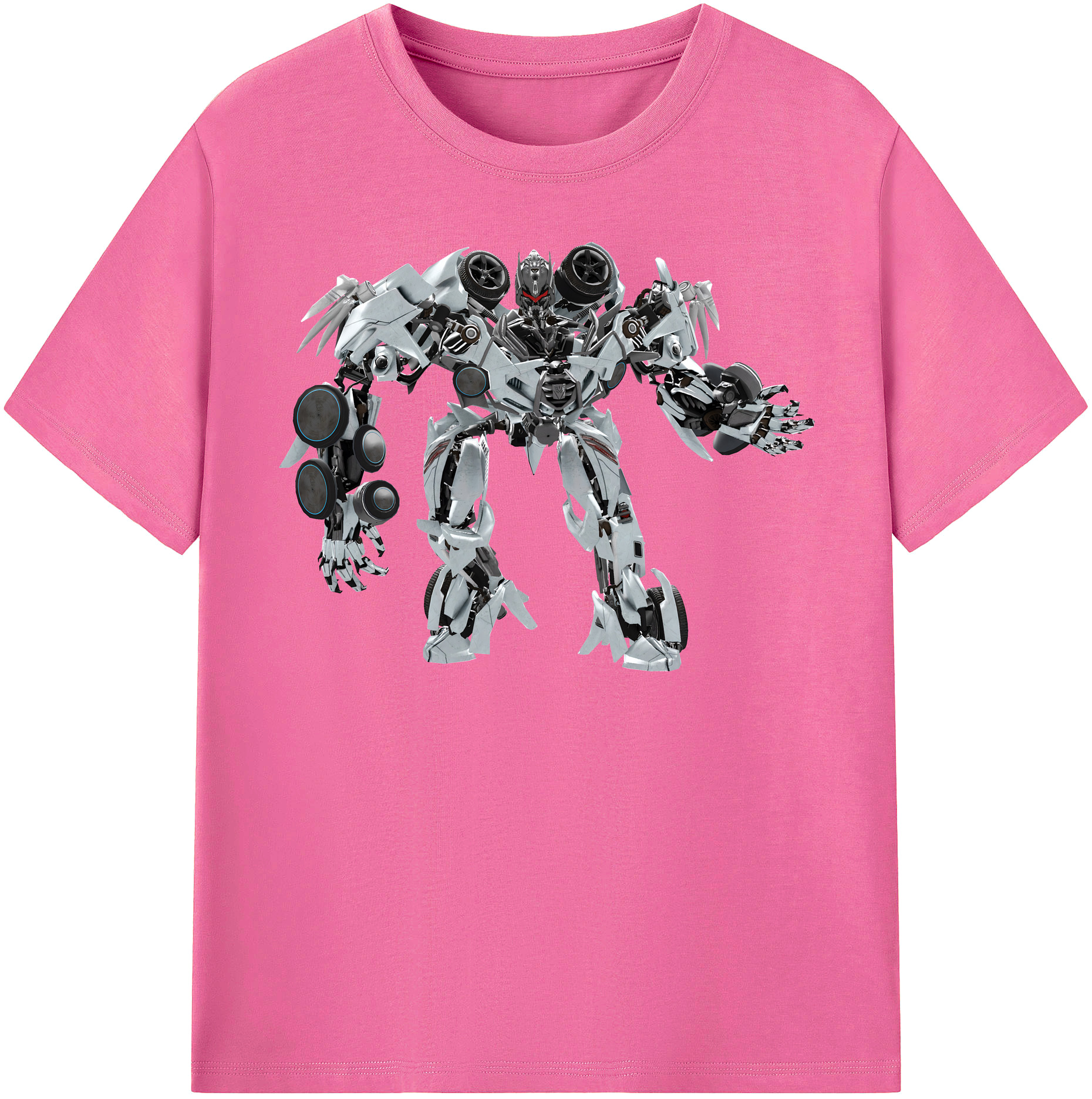（画像用） Transformers トランスフォーマー レディースカジュアルプリントTシャツ（綿100％）